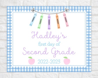 Back to School Sign Printable, First Day of School Sign Editable, Printable First Day of School Sign, Digital Back to School Sign