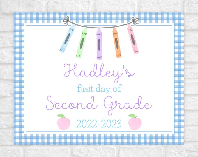 Crayon Banner Back To School Sign
