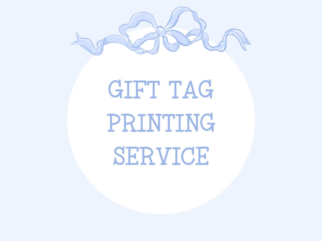 Professional 3 X 3 Gift Tag Printing Service Two Sided Printing