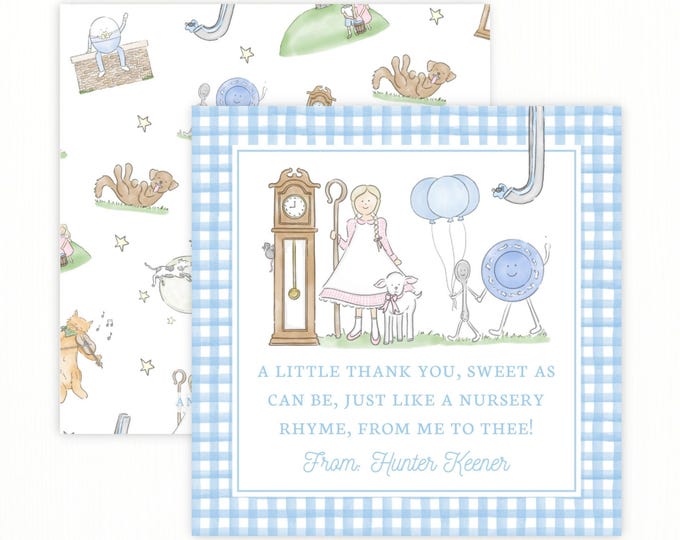Printable Storybook Birthday Thank You Tag