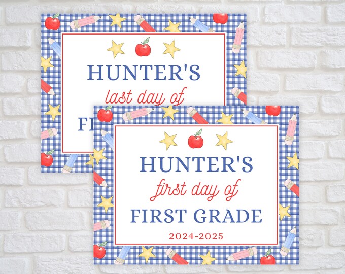Printable School Supplies Back to School Sign