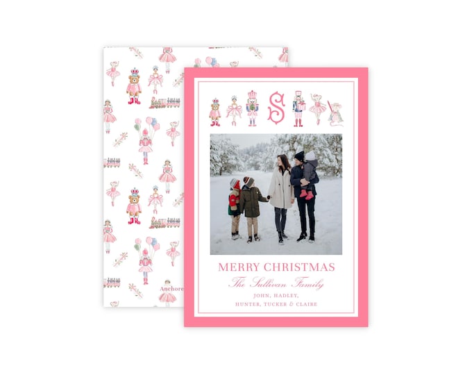 Nutcracker Christmas Photo Card Template