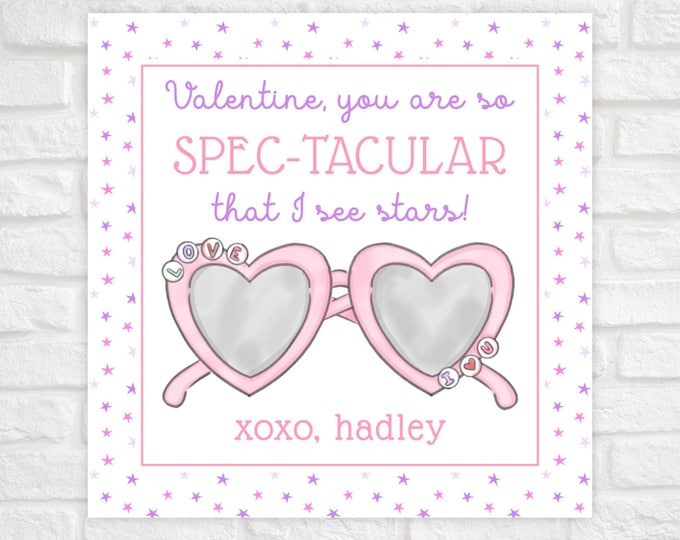 Printable Sunglasses Valentine Card