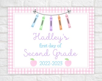 Back to School Sign Printable, First Day of School Sign Editable, Printable First Day of School Sign, Digital Back to School Sign