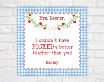 Printable Teacher Appreciation Gift Tag, Back To School Teacher Tag, Teacher Gift Tag Template, Teacher Appreciation Week, Teacher Tags