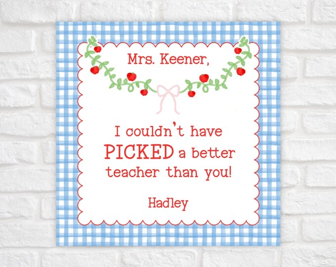 Printable Teacher Appreciation Gift Tag, Back To School Teacher Tag, Teacher Gift Tag Template, Teacher Appreciation Week, Teacher Tags