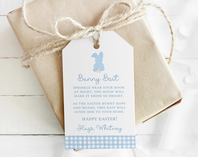Printable Easter Bunny Bait Gift Tag