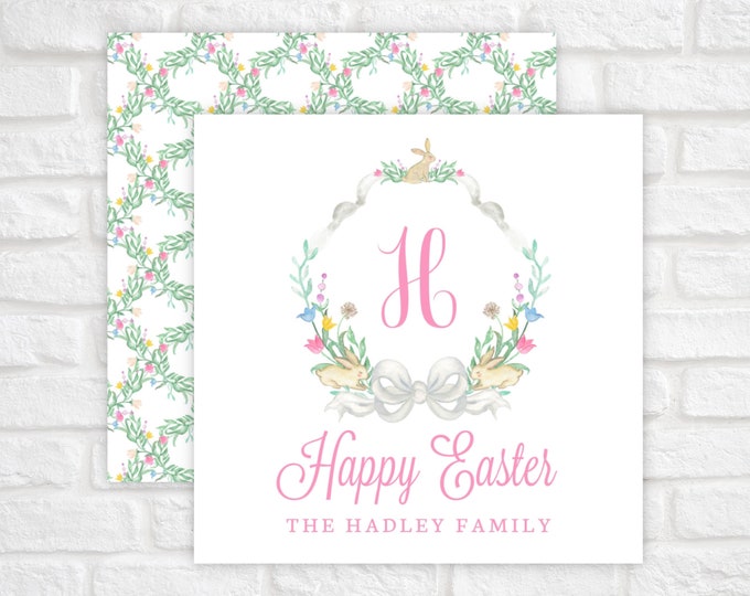 Printable Monogrammed Easter Gift Tags