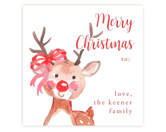 Blue Door Christmas Gift Tags