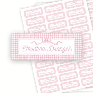 Personalized School Name Labels | Water Resistant Labels for Kids | Back to School Supply | Custom Name Stickers | Daycare Label | Set of 60