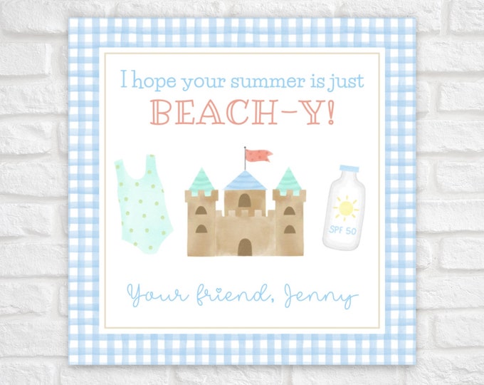 I Hope Your Summer Is Just Beach-y Tag