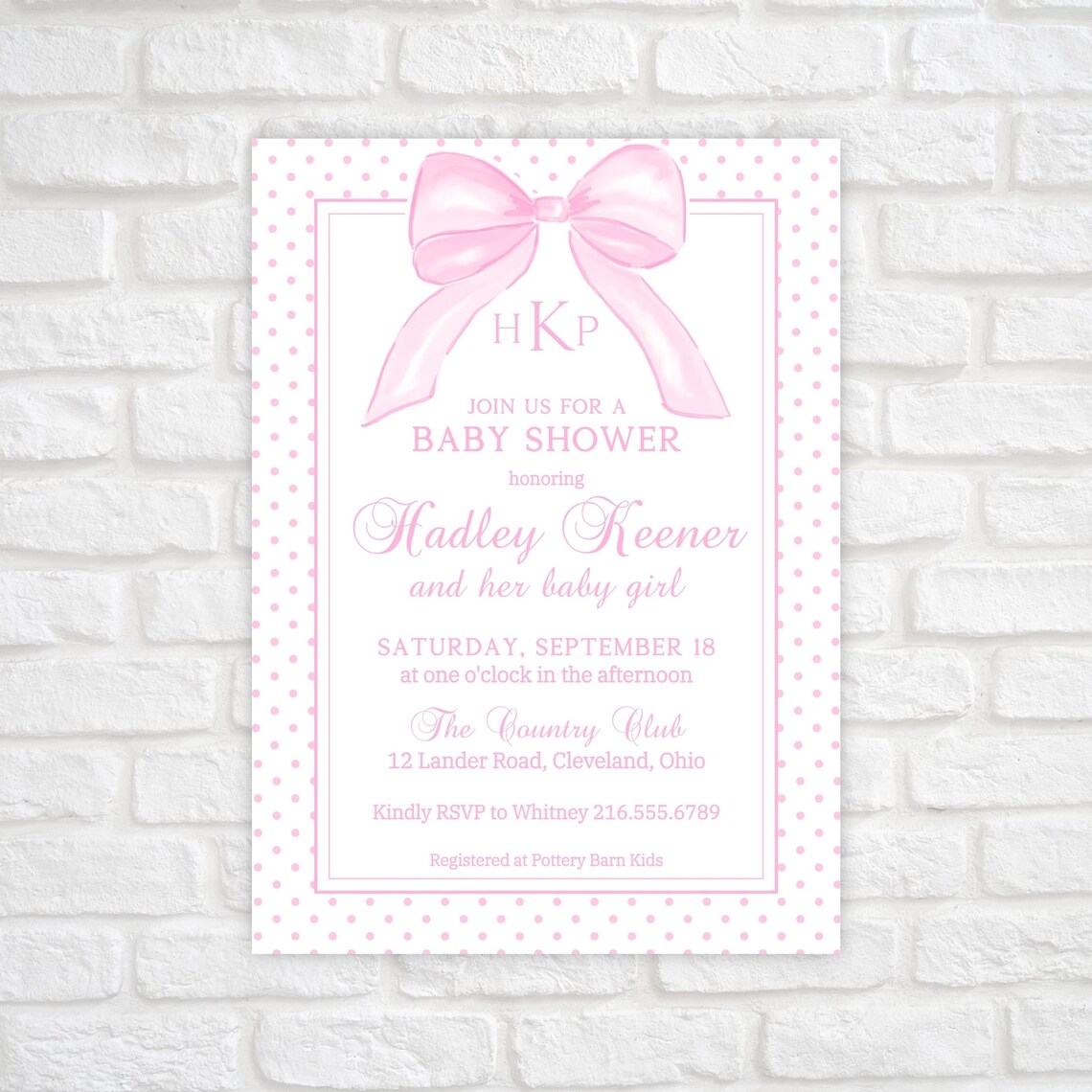 Printable Baby Shower Invitation Digital Baby Shower - Etsy