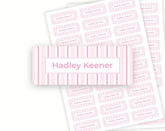 Personalized School Name Labels | Water Resistant Labels for Kids | Back to School Supply | Custom Name Stickers | Daycare Label | Set of 60
