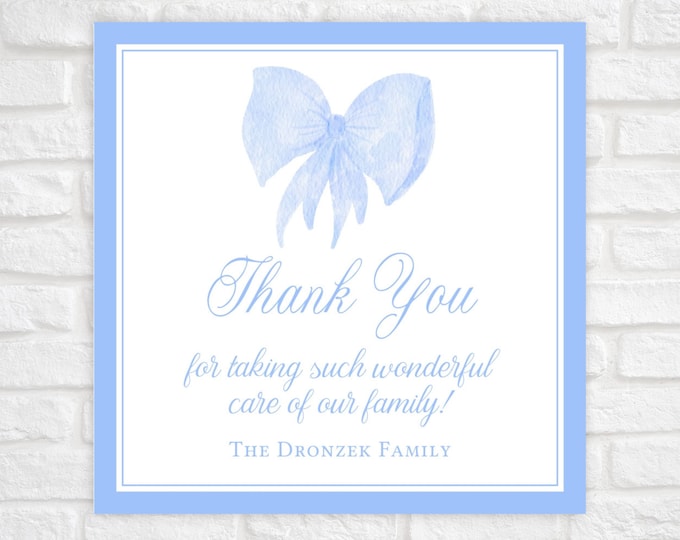 Labor and Delivery Nurse Thank You Gift Tag