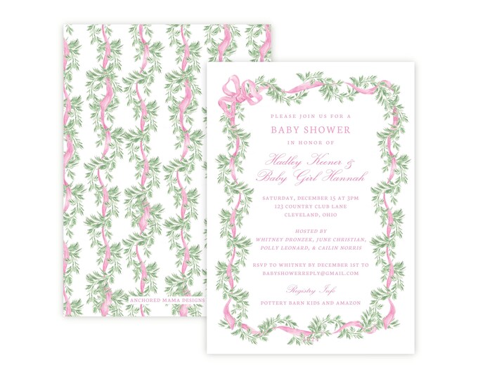 Printable Baby Girl Shower Invitation
