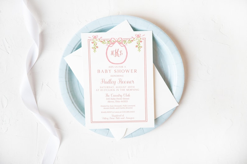 Printable Baby Shower Invitation Digital Baby Shower Etsy