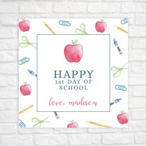 Printable Back to School Gift Tag, Back to School Favor Tags, Back to School Gifts for Students, First Day of School Gift Tag, Treat Tag