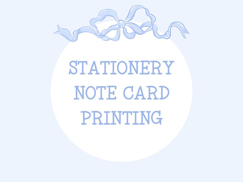 Stationery Note Card Set - 5.5