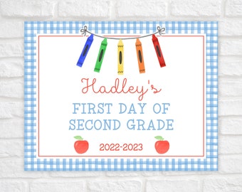 Back to School Sign Printable, First Day of School Sign Editable, Printable First Day of School Sign, Digital Back to School Sign