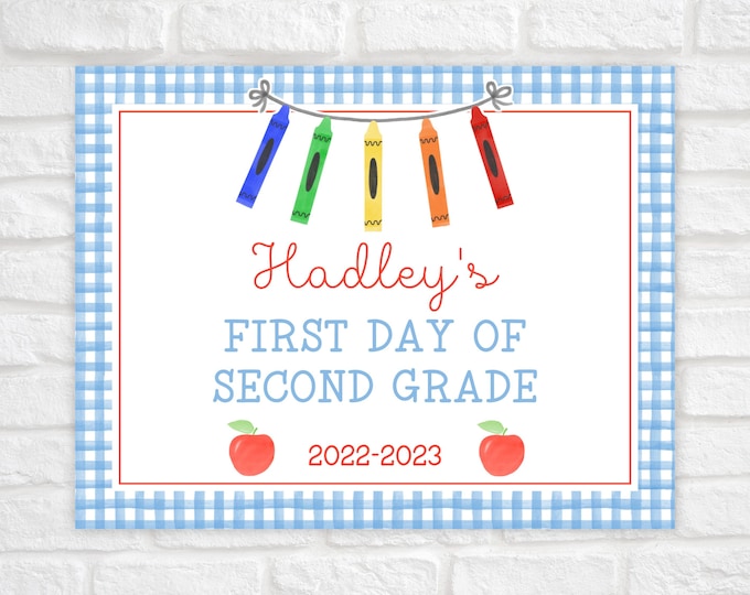 Back to School Sign Printable, First Day of School Sign Editable, Printable First Day of School Sign, Digital Back to School Sign