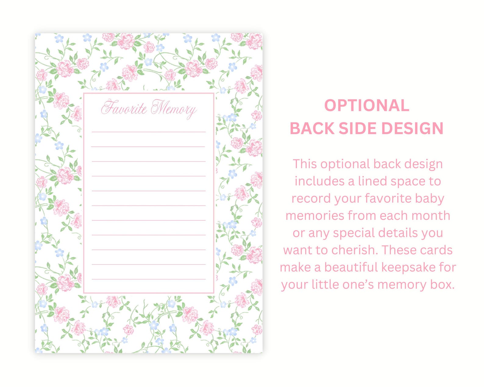 Printable Baby Girl Milestone Cards, Floral Vines Baby Month Signs ...