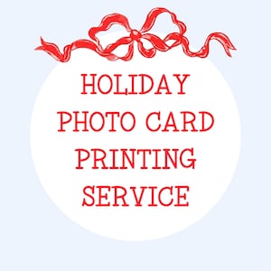 Christmas 5&quot; x 7&quot; Photo Card Printing Service - Matching Envelopes and Two Sided Printing Included - Includes Design Edits