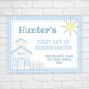 First Day of School Sign Printable, Back to School Sign, Last Day of School Sign, Preschool Sign, Kindergarten Sign, First Day of Daycare