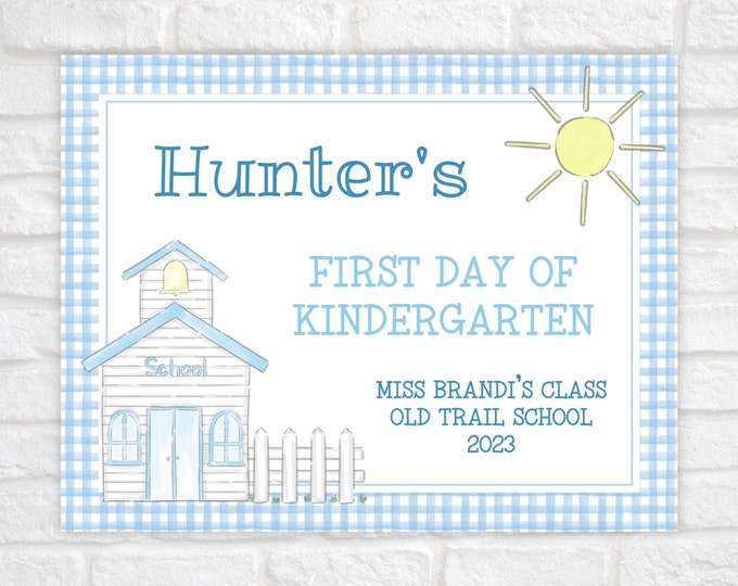 Printable First Day of School Sign