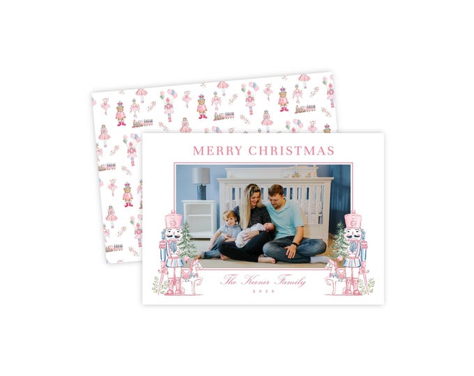 Nutcracker Christmas Photo Card Template