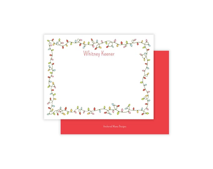 Christmas Light Note Cards