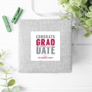 Printable Congrats Grad Gift Tag, Graduation Gift Tag, Class of 2024 ...