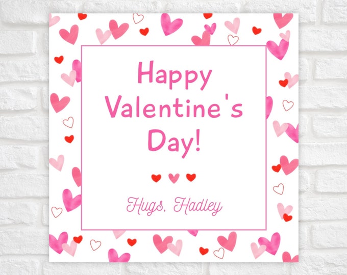 Printable Heart Valentine Tag