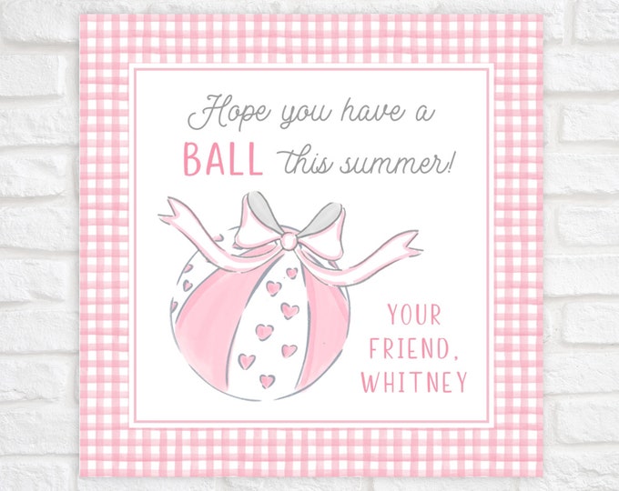 Printable Have a Ball This Summer Tag