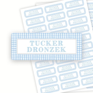 Personalized School Name Labels | Set of 60 Water Resistant Labels for Kids | Back to School Supply | Custom Name Stickers | Daycare Label
