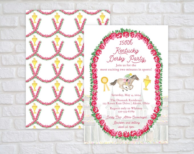 Printable Kentucky Derby Party Invitation
