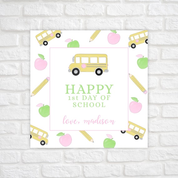 Printable Back to School Gift Tag, Back to School Favor Tags, Back to School Gifts for Students, First Day of School Gift Tag, Treat Tag
