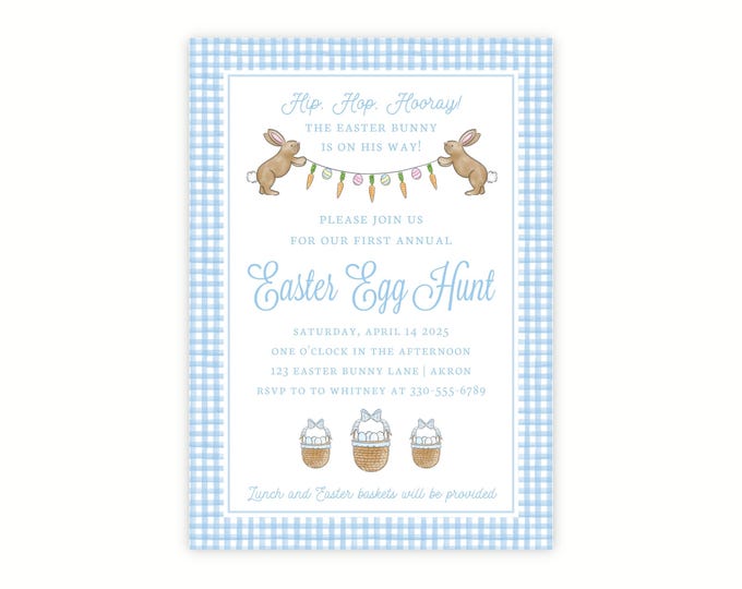 Printable Easter Egg Hunt Invitation