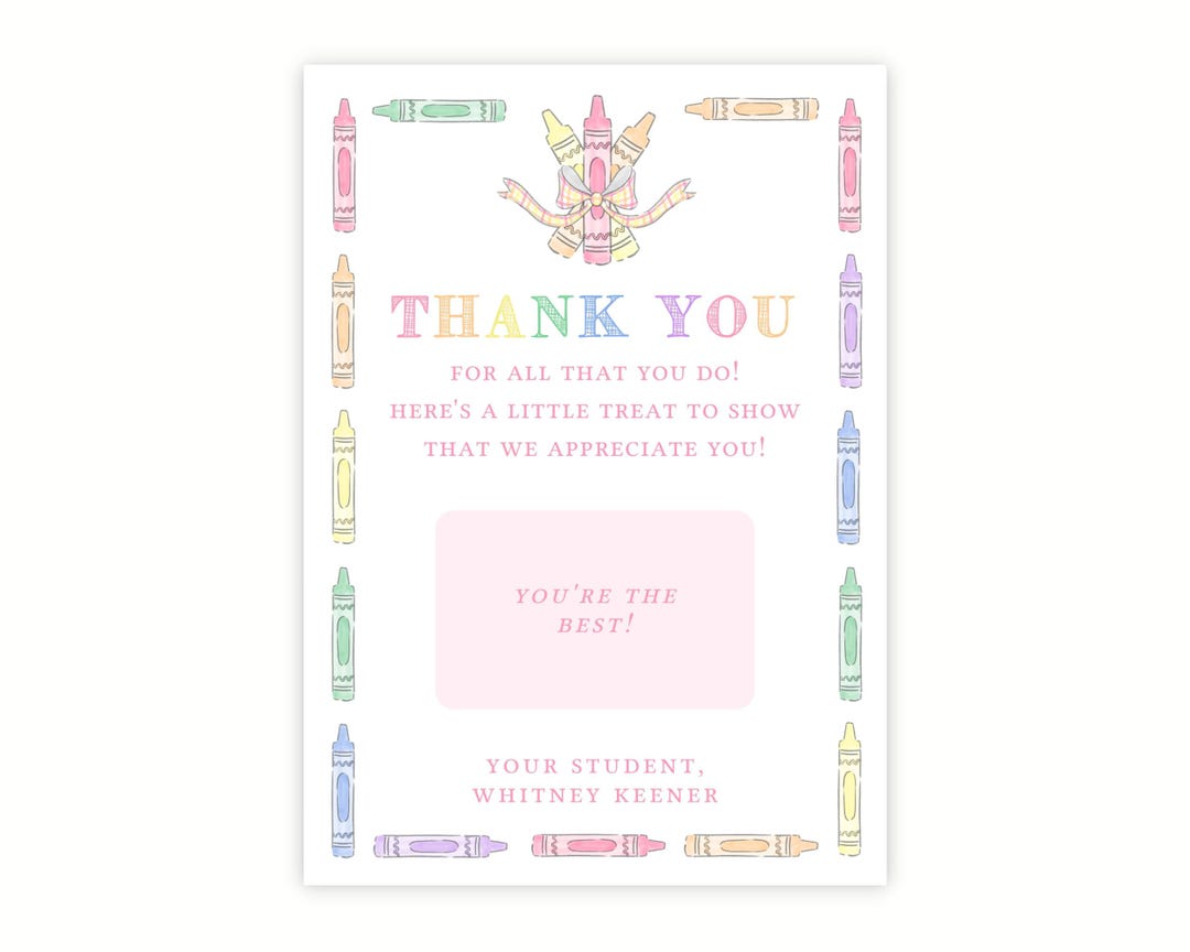 Printable Teacher Appreciation Week Gift Card Holder | End of Year ...