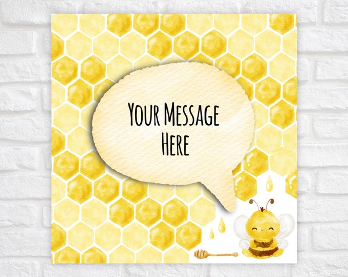 Printable Honey Bee Gift Tag, Bumble Bee End of School Favor Tag, Appreciation Tag for Teachers, Printable Gift Tag, Instant Download