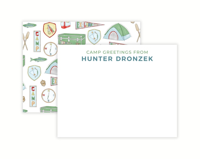 Personalized Camp Stationery Set for Boys