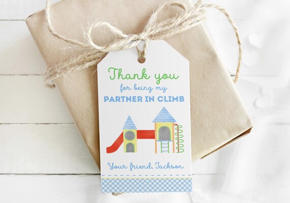 Printable Playground Party Favor Tags, Playground Birthday Party, Park Party Favor Tags, Backyard Birthday, Park Birthday Party Favor Tags,