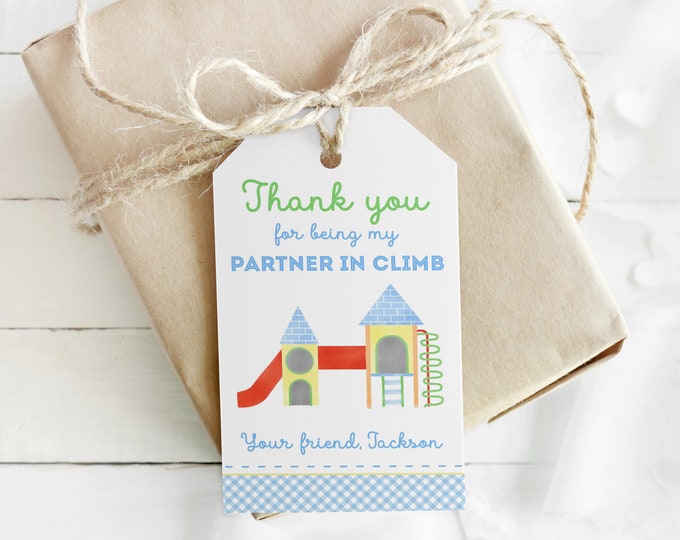 Printable Playground Party Favor Tags, Playground Birthday Party, Park Party Favor Tags, Backyard Birthday, Park Birthday Party Favor Tags,
