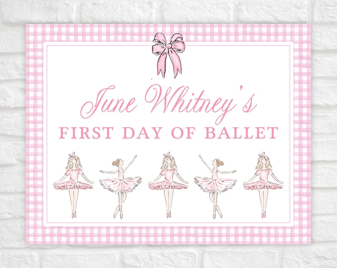 Printable First Day of Dance Sign