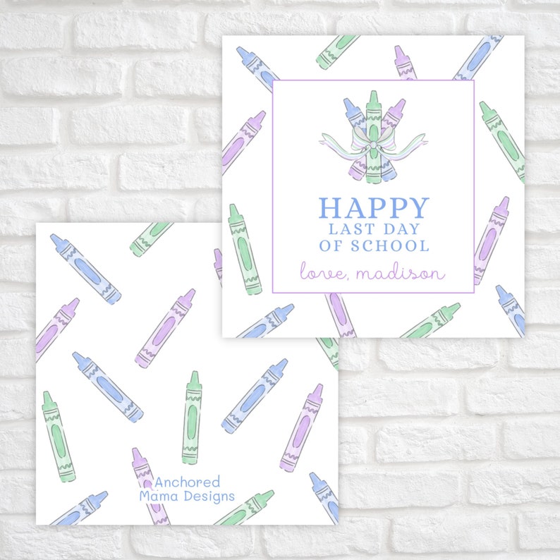 Printable End of School Gift Tag for Class Last Day of School - Etsy