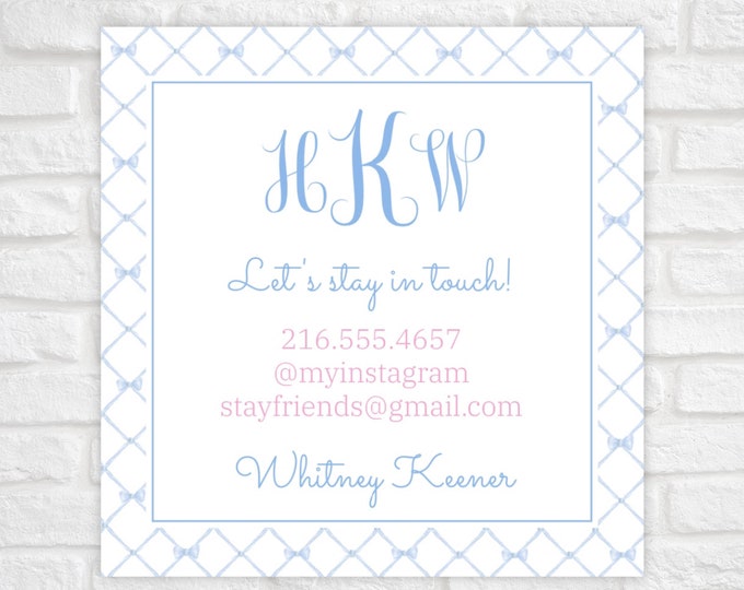 Printable Playdate Cards, Play Date Calling Card, End of School Tags for Kids, Summer Play Date Card, Keep in Touch Contact Card