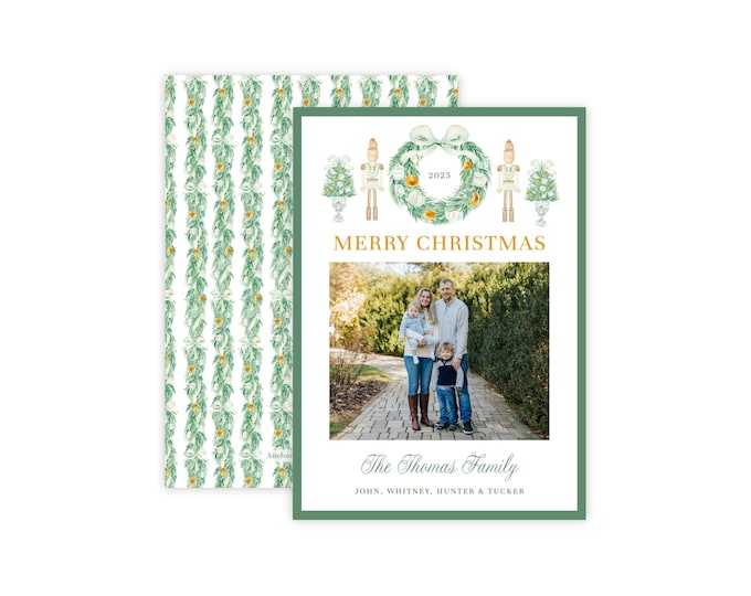 Nutcracker Christmas Photo Card