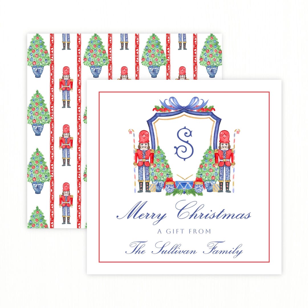 Printable Christmas Gift Tag Template, Nutcracker Gift Tags ...