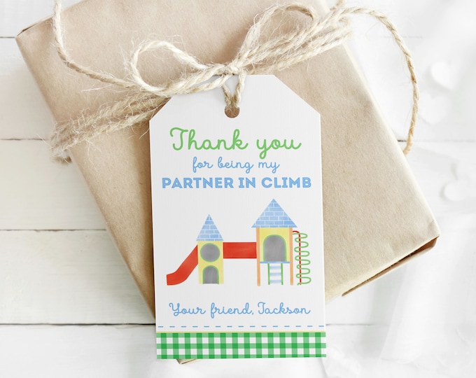 Printable Playground Party Favor Tags, Playground Birthday Party, Park Party Favor Tags, Backyard Birthday, Park Birthday Party Favor Tags,