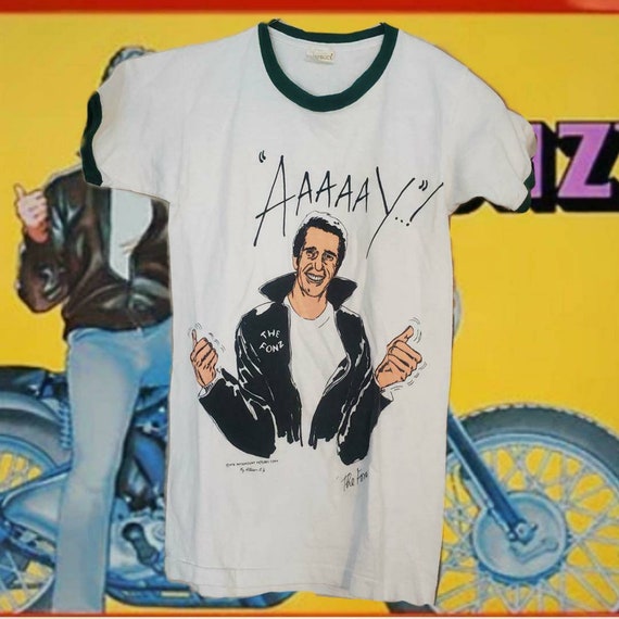 Vintage rare 1970s the Fonz tshirt!