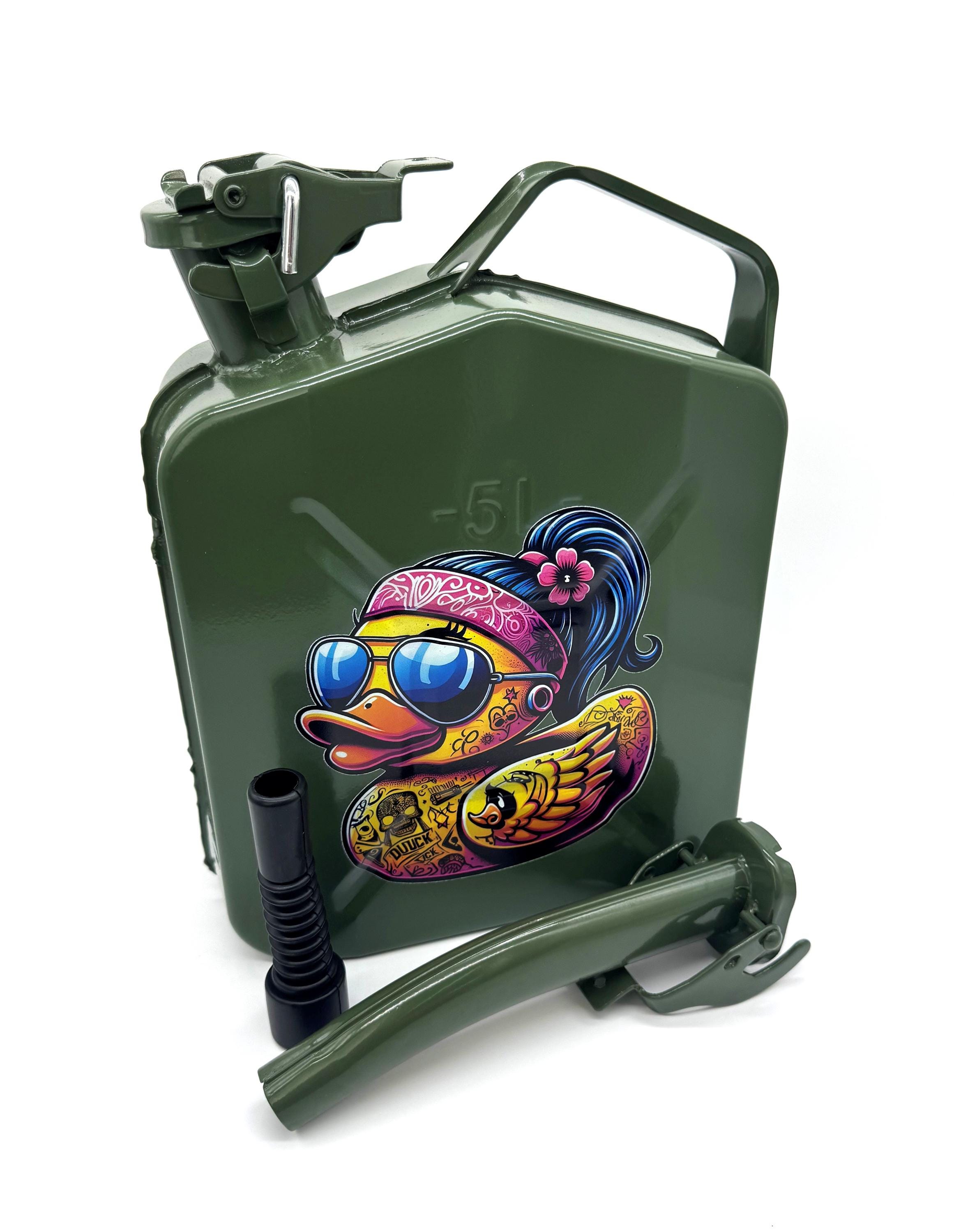 Jeep Wrangler Sahara Rubicon Tattoo Ducks Uv-printed Jerry Can | Metal ...